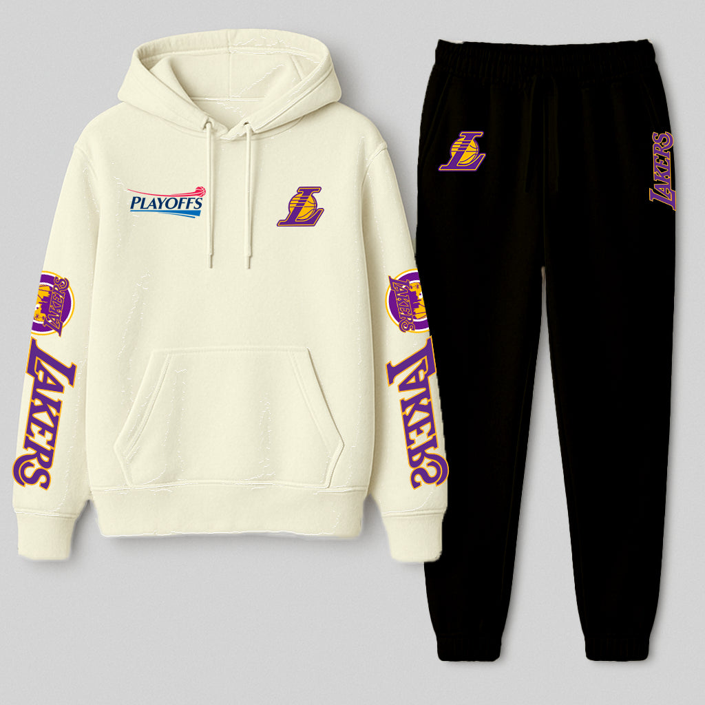 Conjunto Moletom Premium LA Streetwear - Blusa Canguru + Calça Jogger