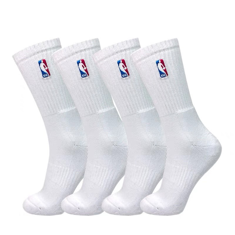 Meia Esportiva Pro-Basketball - Cano Médio com Amortecimento e Compressão