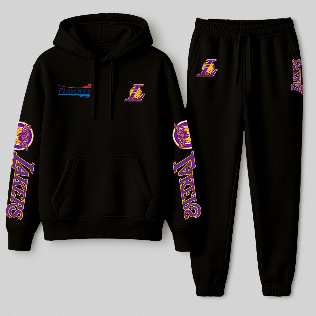 Conjunto Moletom Premium LA Streetwear - Blusa Canguru + Calça Jogger