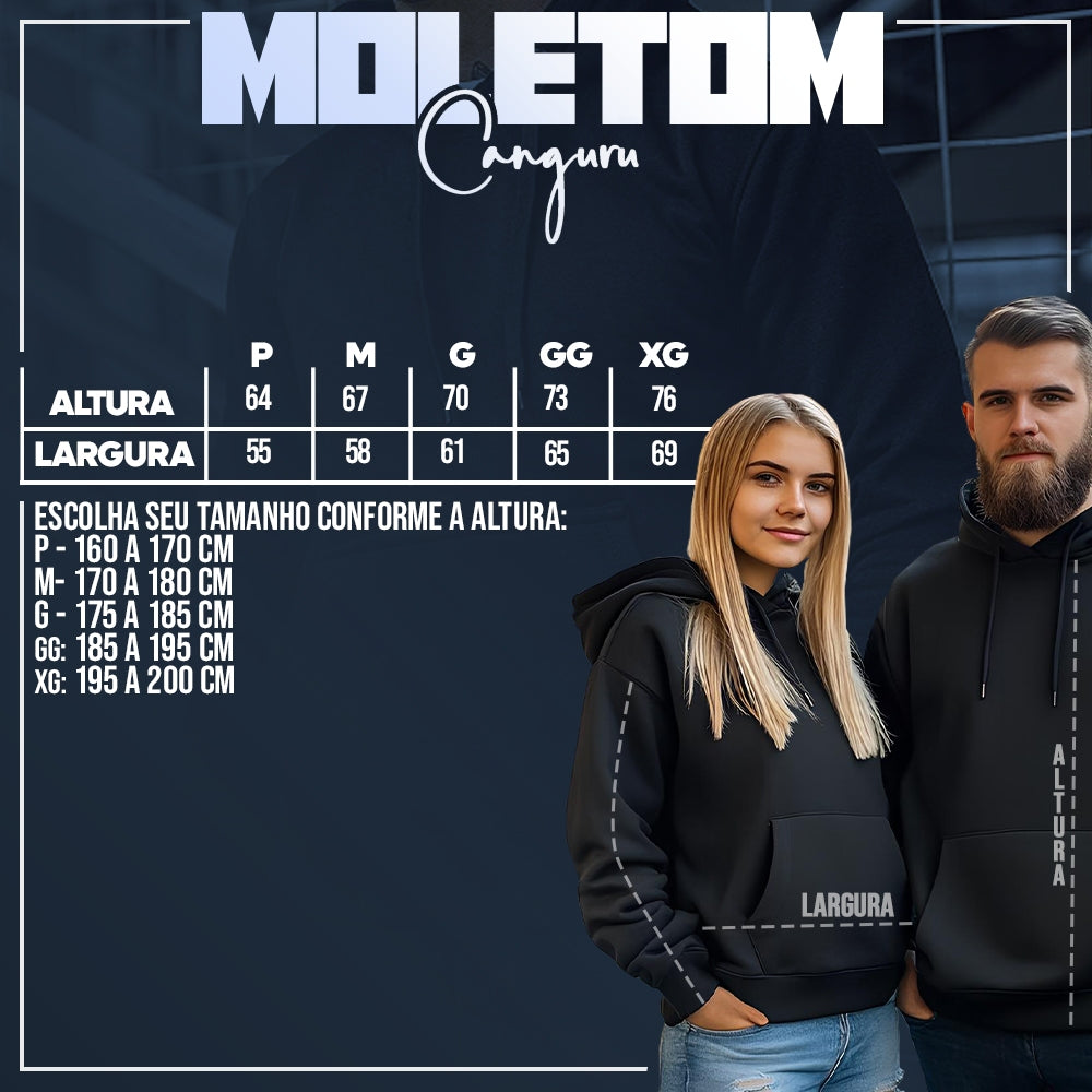 Conjunto Moletom Premium LA Streetwear - Blusa Canguru + Calça Jogger