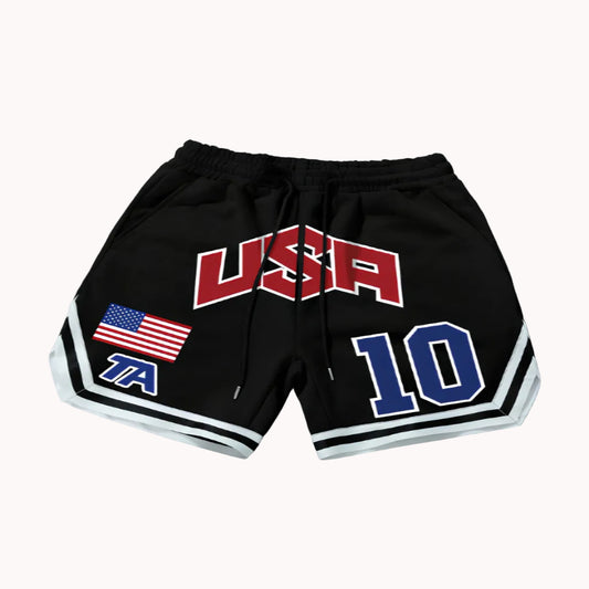 Bermuda Masculina Basquete Streetwear - Estampa Abstrata Premium