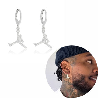 Brinco Argola Masculino Iced Out - Cravejado Estilo NBA Luxury