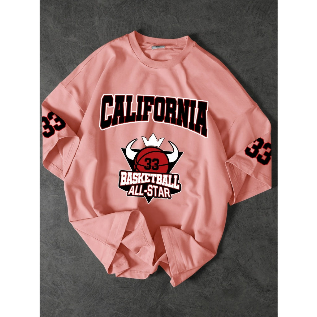 Camiseta Oversized USA - 100% Algodão Streetwear Vintage