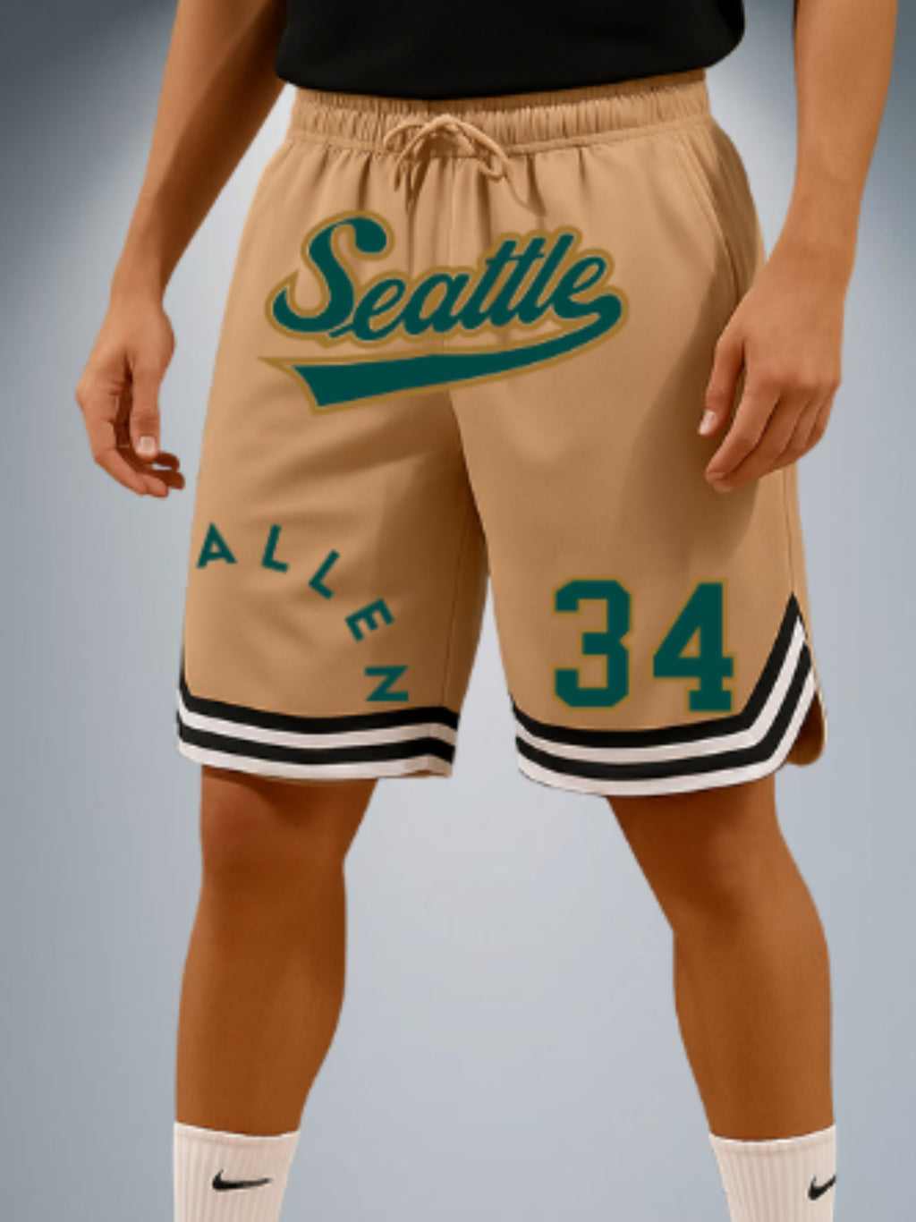 Short Masculino de Basquete Performance - Tecido Flex com Elastano