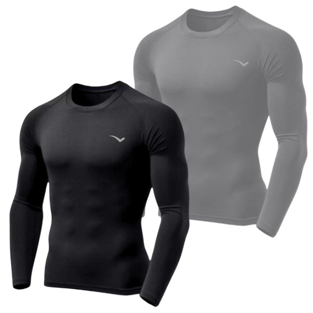 Kit 2 Camisas Térmicas Segunda Pele UV50+ - Performance & Proteção Refletiva